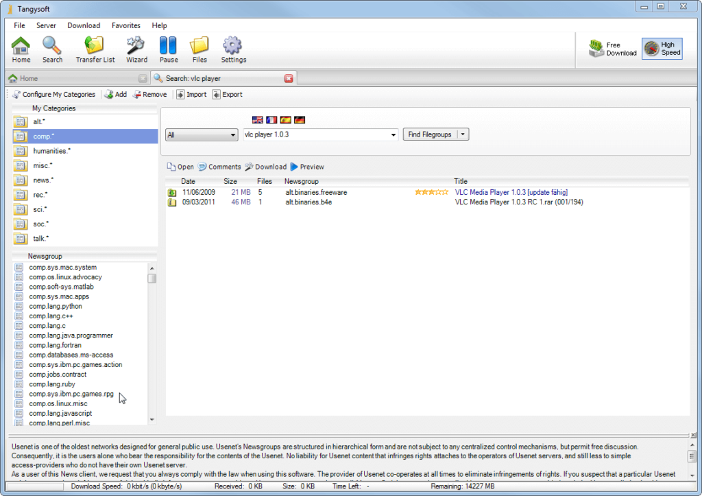 Tangysoft Newsreader